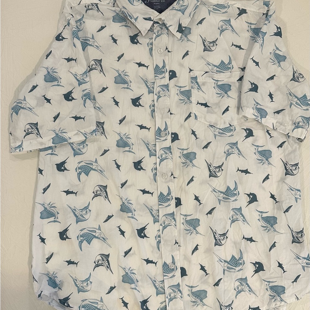 Mens Stillwater Supply Company short sleeve, button-down shirt